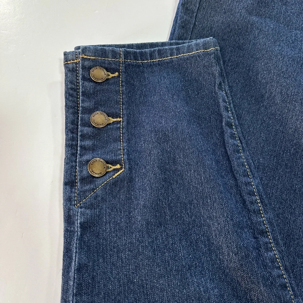 Michael Kors Jeans Skinny High Rise Ankle Button Dark Wash Denim Women’s Size 12